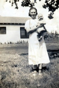 Aunt Kat holding my Dad, David Malone